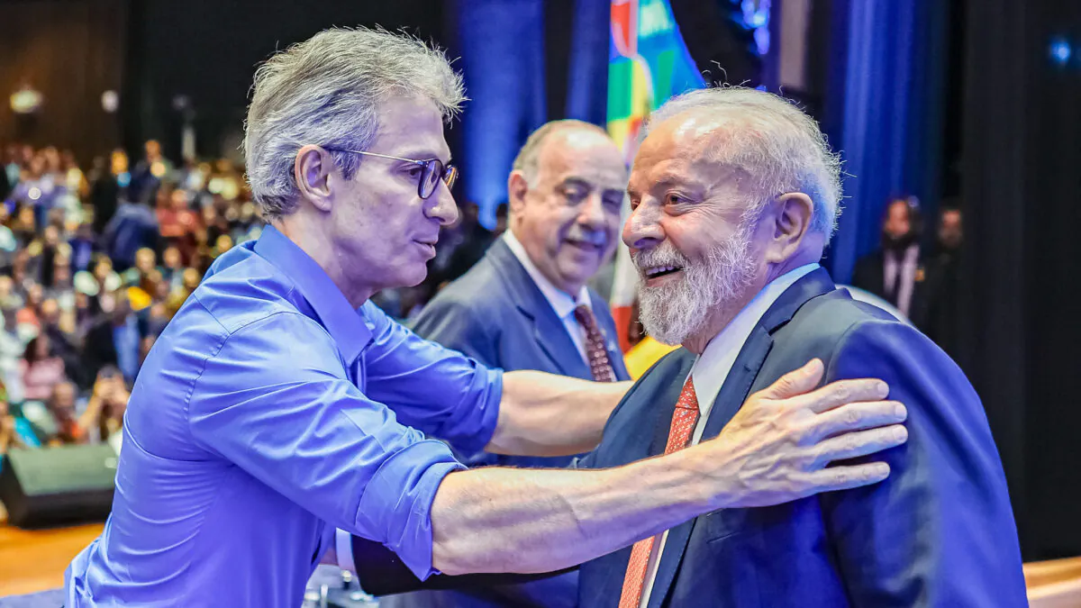 Romeu Zema e Lula no Minascentro