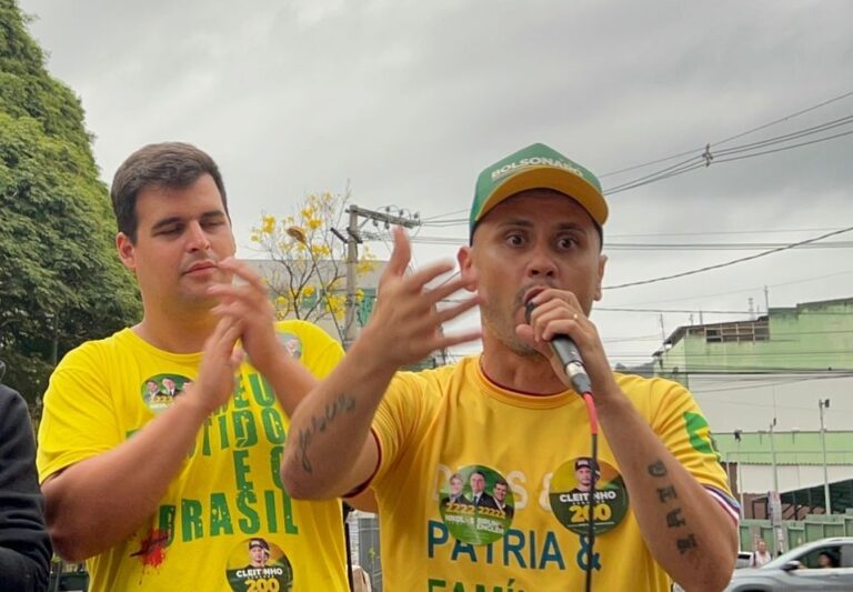 Engler e Cleitinho na campanha de 2022. Senador vai apoiar o deputado estadual na disputa pela PBH. (Foto: Divulgação/Redes Sociais)