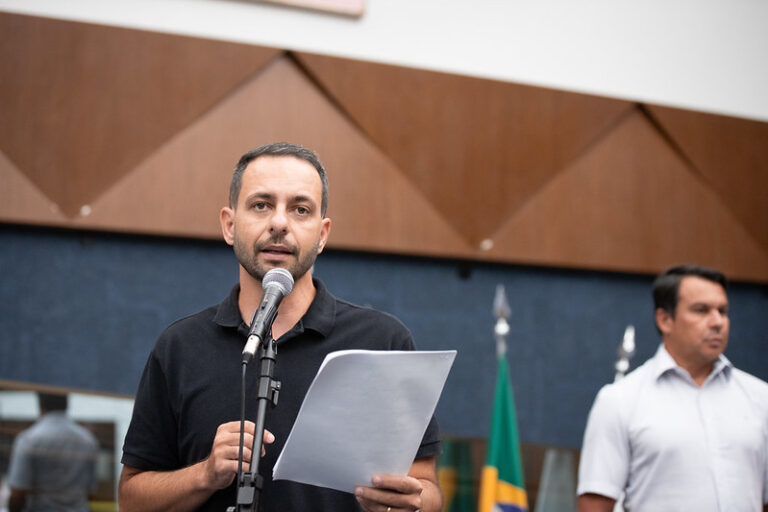 Vereador Wanderley Porto durante reunião ordinária na Câmara Municipal de Belo Horizonte