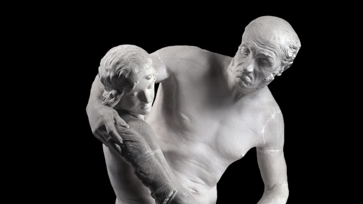 Ícaro e Dédalo em escultura de Antonio Canova