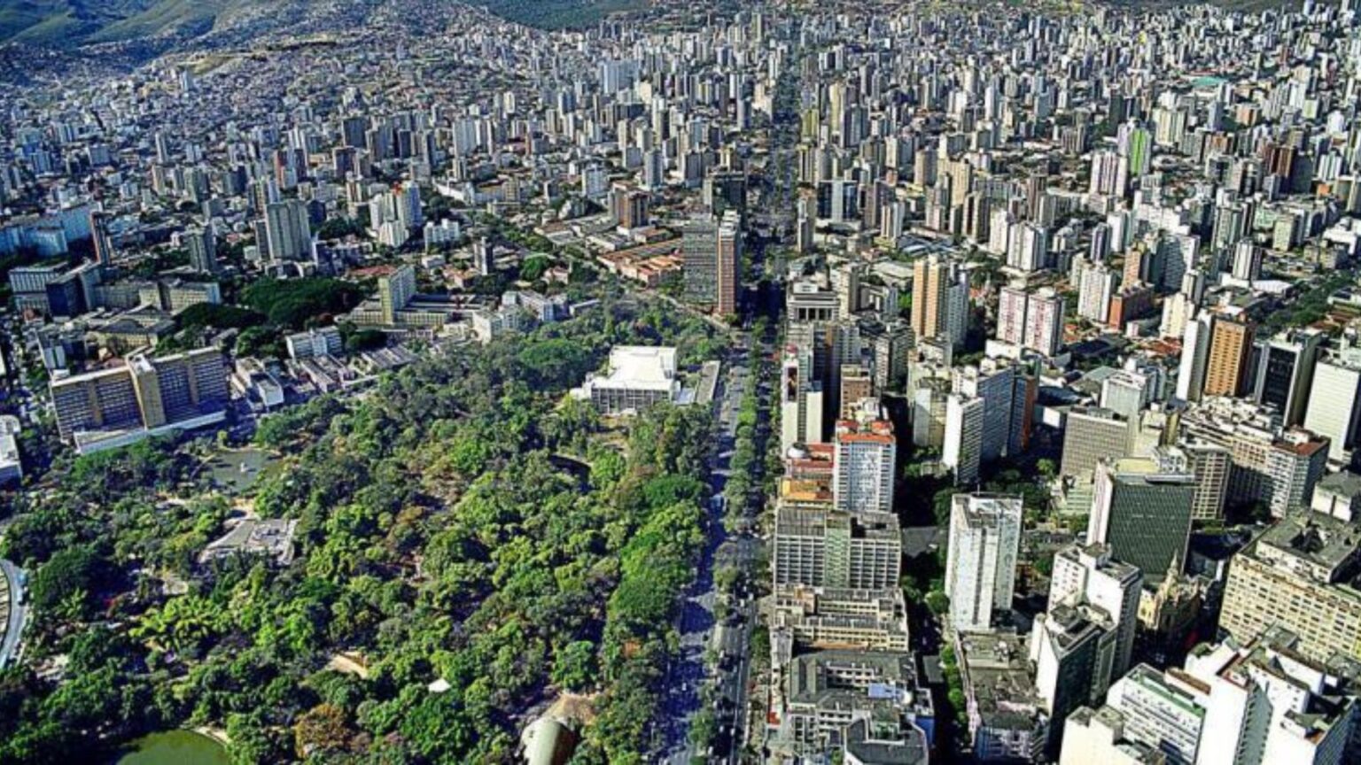 Vista aérea da cidade de Belo Horizonte