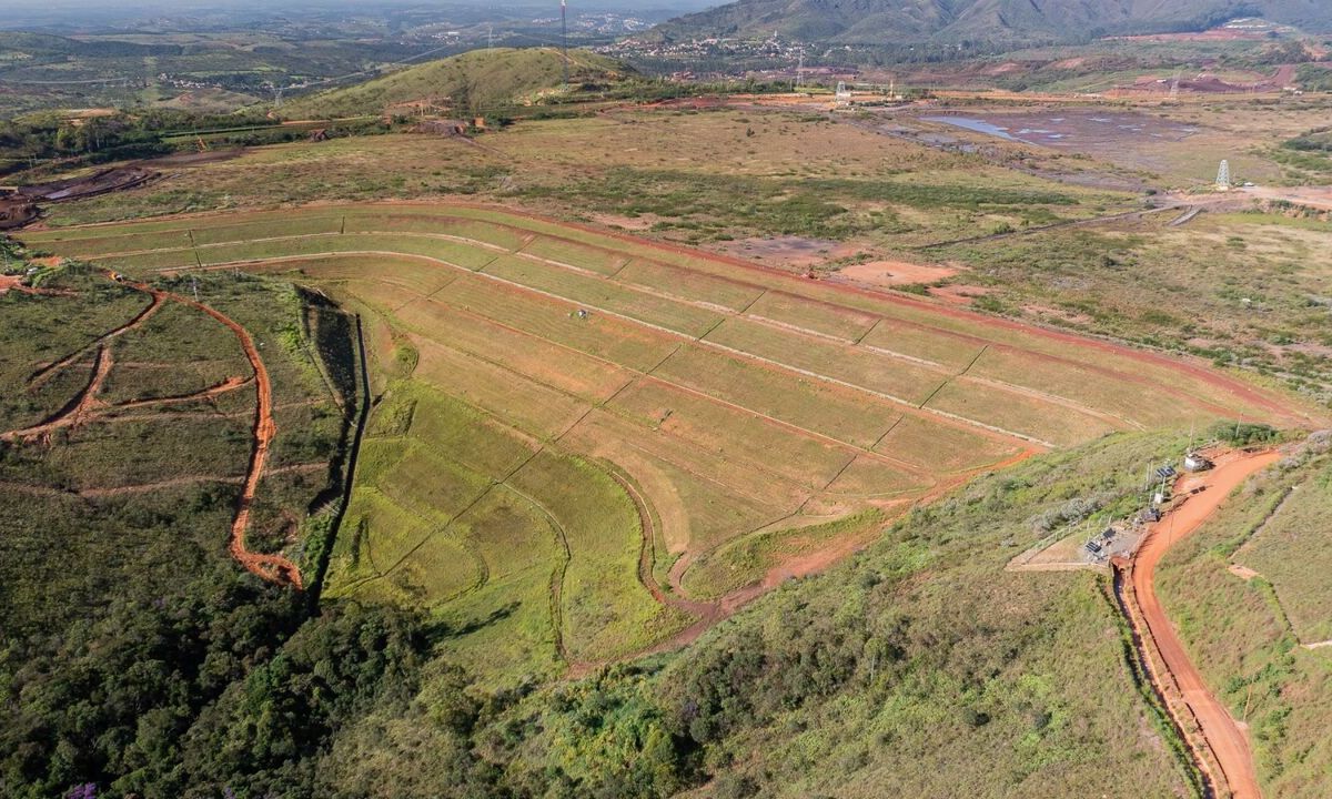 Vista de uma das barragens do complexo de Forquilha, em Ouro Preto