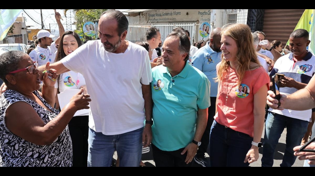 Kalil e Tramonte em visita ao Morro do Papagaio