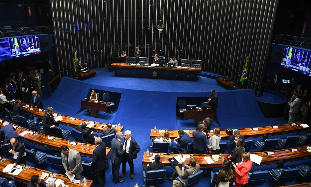 Vista do plenário do Senado Federal