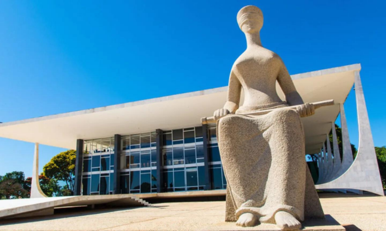 Vista da sede do STF, em Brasília