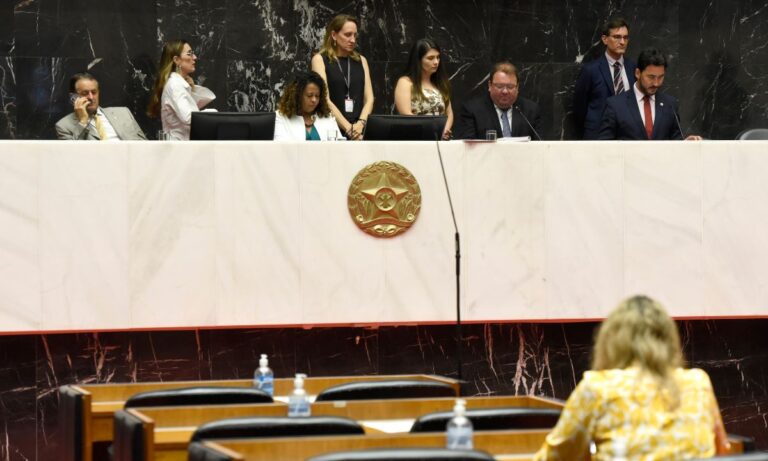 Foto mostra o plenário da Assembleia