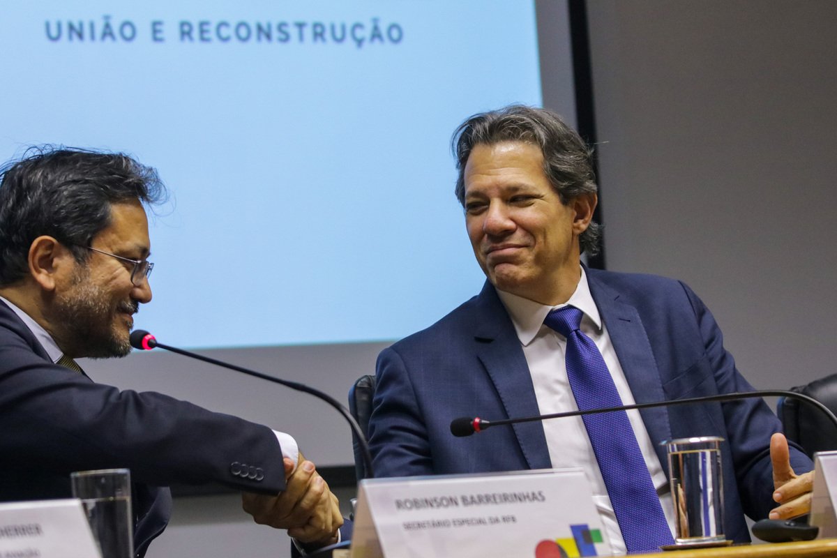 Robinson Barreirinhas e Fernando Haddad