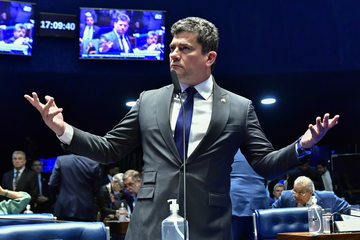 Sergio Moro no Plenário do Senado