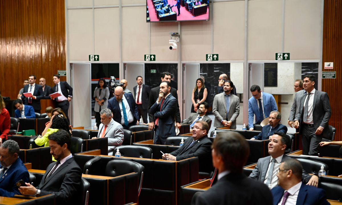 Foto mostra o plenário da Assembleia de Minas