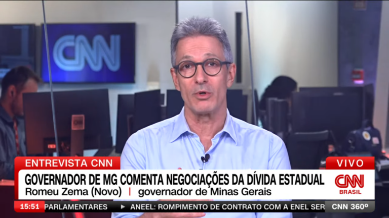 Romeu Zema na CNN Brasil