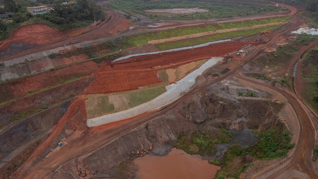 A Barragem Grupo é uma das 14 estruturas restantes do programa de descaracterização da Vale. Foto: Divulgação