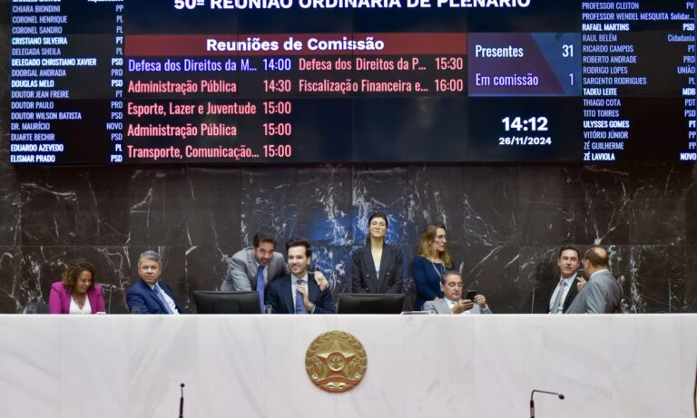 Foto mostra o plenário da Assembleia