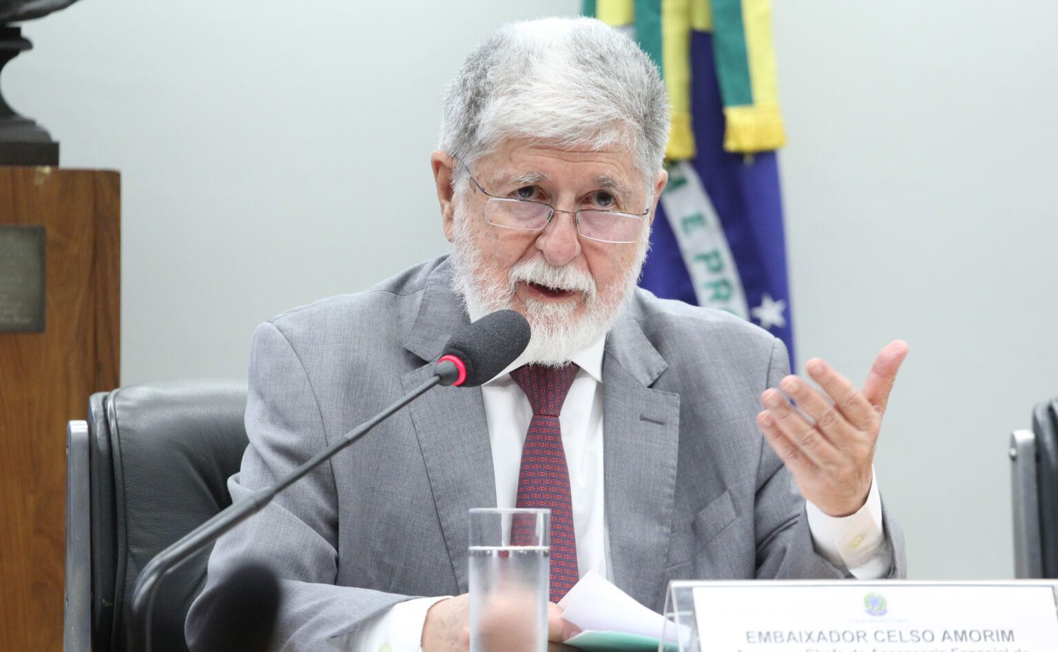 Celso Amorim em audiência na Cãmara