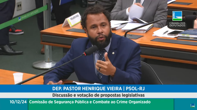 Pastor Henrique Vieira na CSP da Câmara