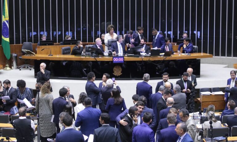 O plenário da Câmara dos Deputados