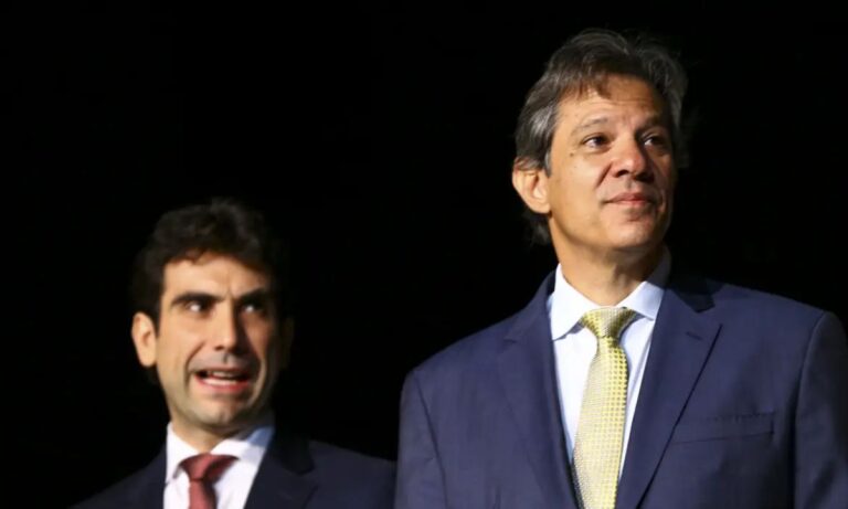 O presidente do Banco Central, Gabriel Galípolo, e o ministro da Fazenda, Fernando Haddad