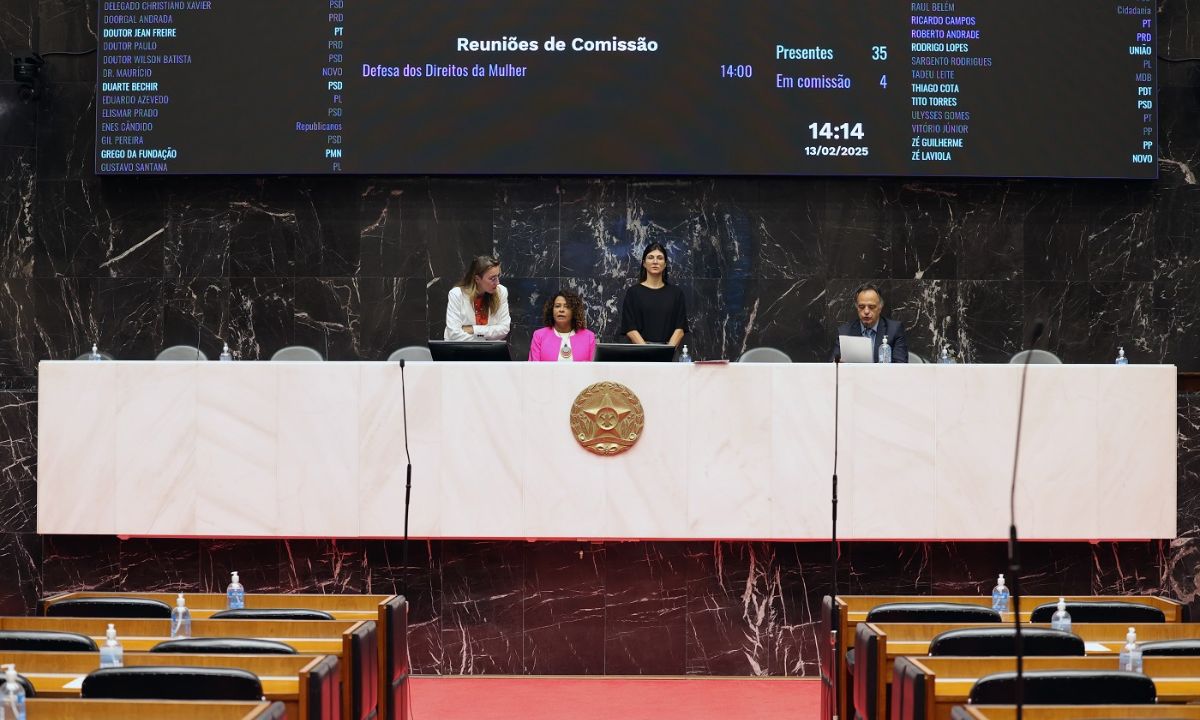 Foto mostra o plenário da Assembleia de Minas