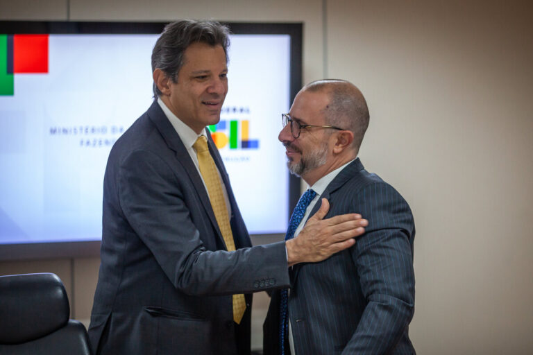 Fernando Haddad (Fazenda) e Vinicius de Carvalho (CGU)