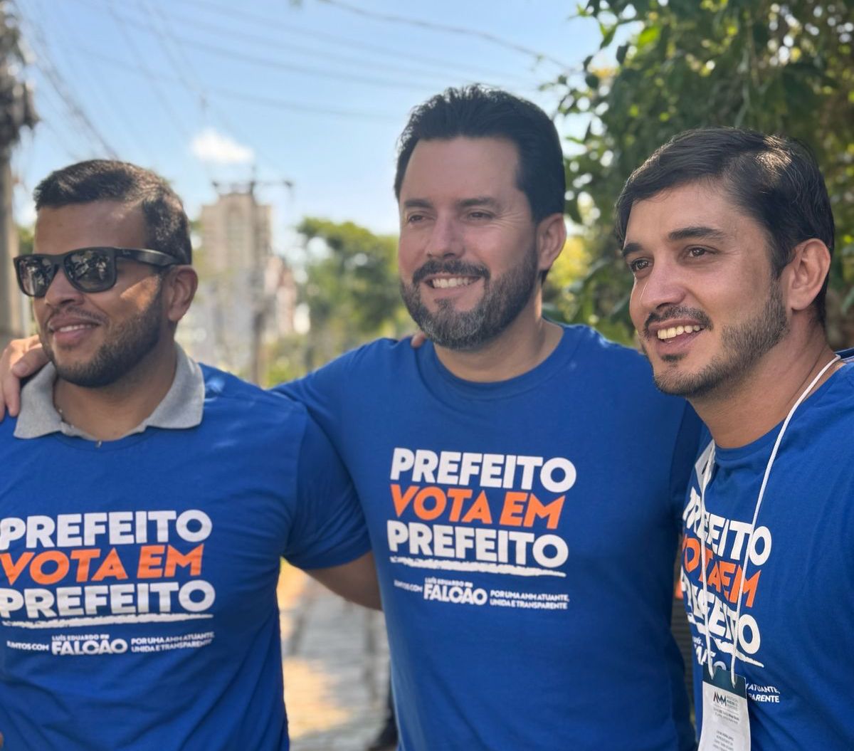Falcão (centro), o novo presidente da AMM. Foto: Divulgação