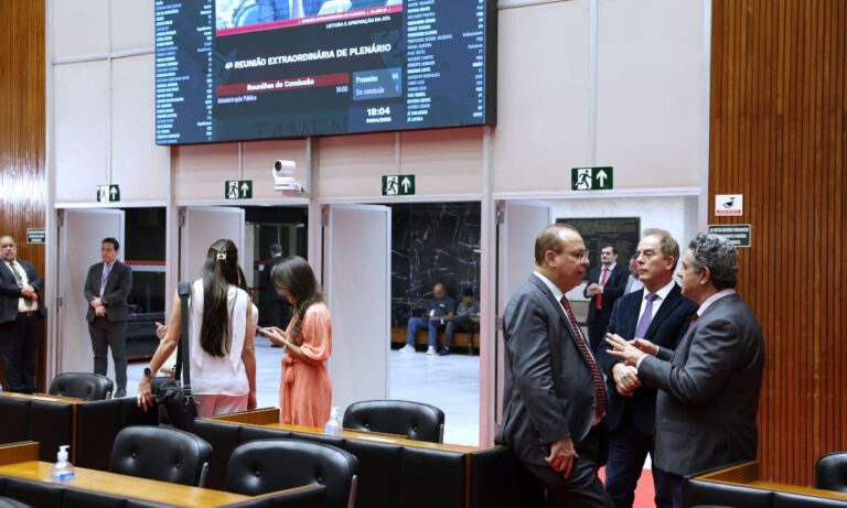 O plenário da Assembleia de Minas