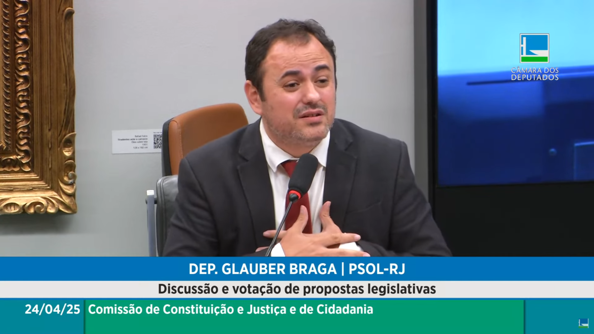 Glauber Braga na CCJ da Câmara