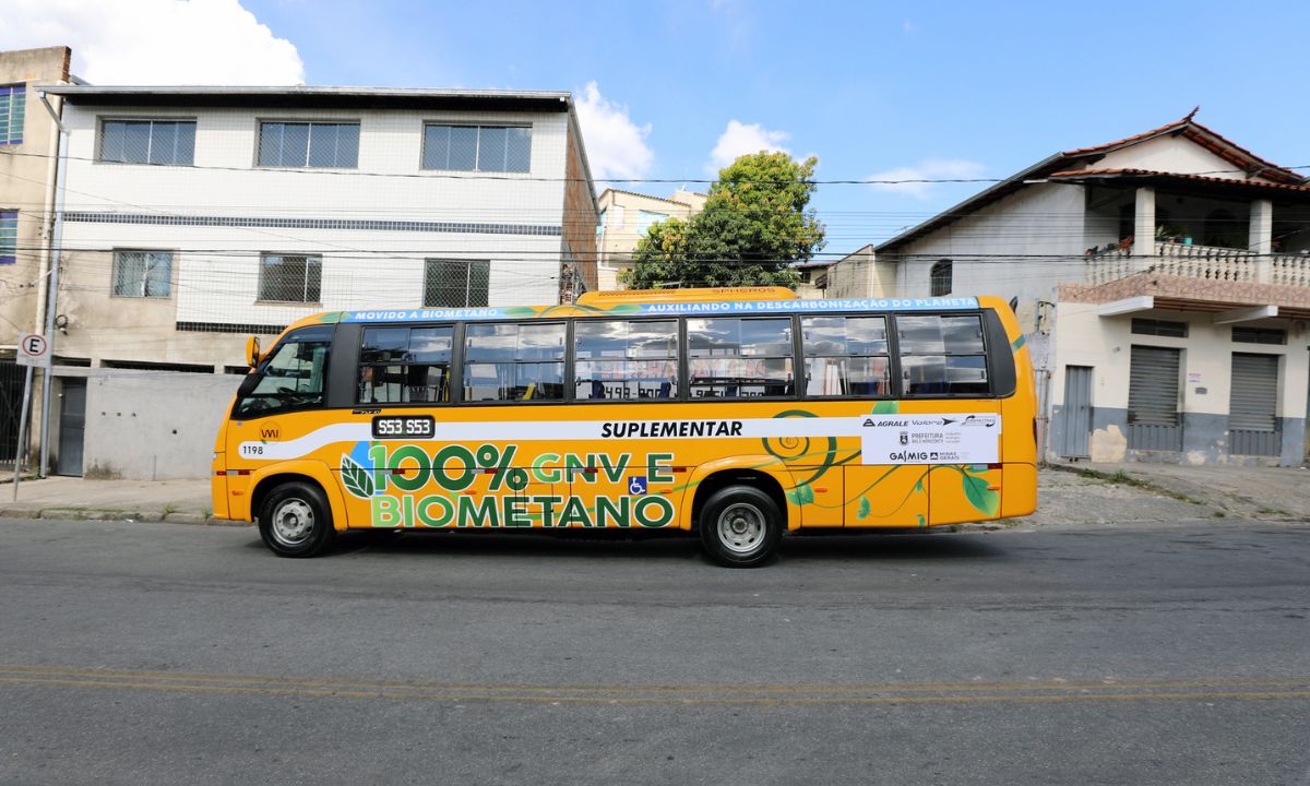 Ônibus suplementar movido a biometano circulou em BH neste ano.