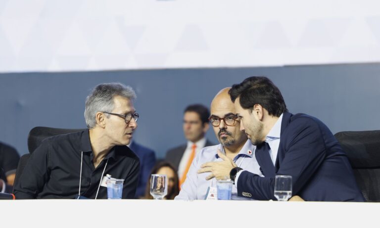 Romeu Zema, Mateus Simões e Tadeu Leite