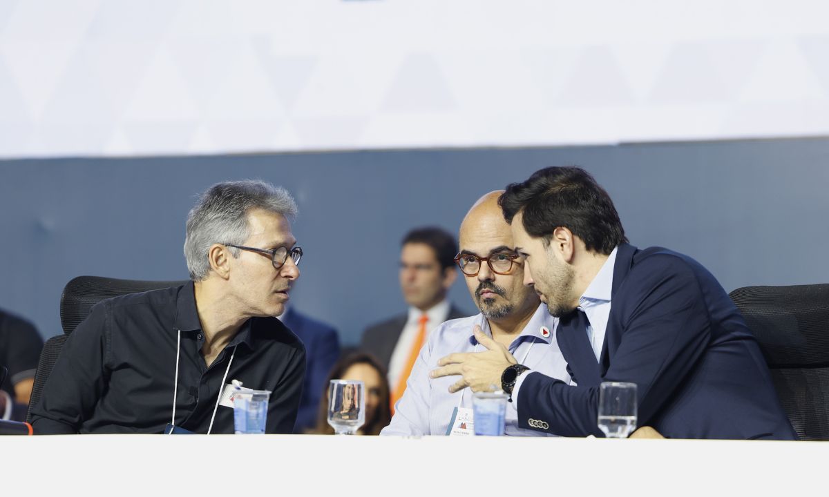 Romeu Zema, Mateus Simões e Tadeu Leite