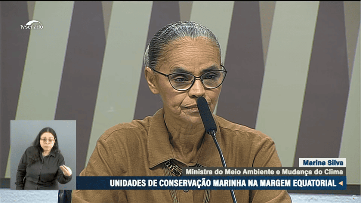 Marina Silva na Comissão de Infraestrutura do Senado