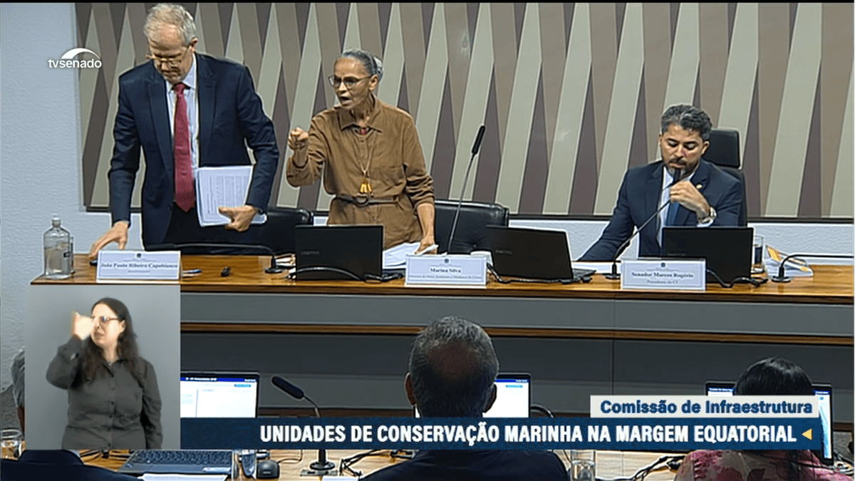 Marina Silva na Comissão de Infraestrutura do Senado