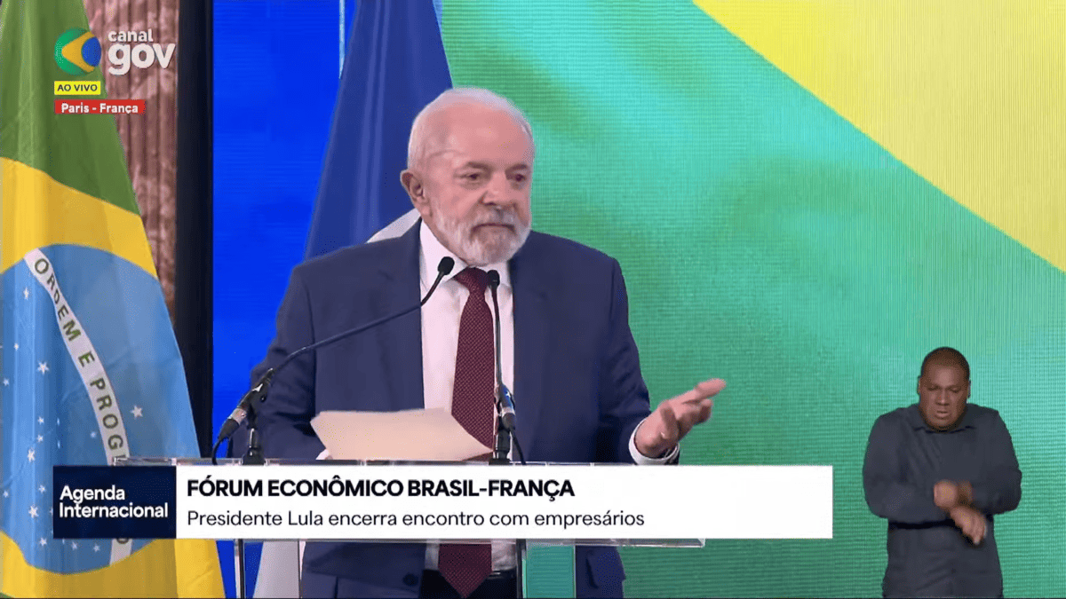 Lula no Fórum Empresarial Brasil-França