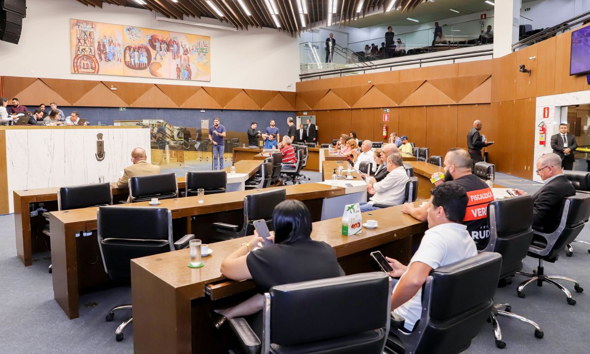 O plenário da Câmara de BH