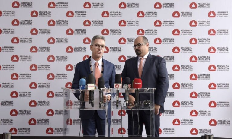 Romeu Zema e Mateus Simões