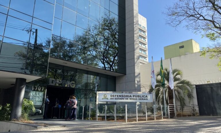 A sede da Defensoria Pública de MG