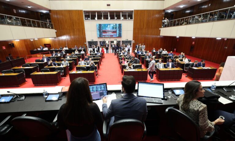 O plenário da Assembleia de Minas