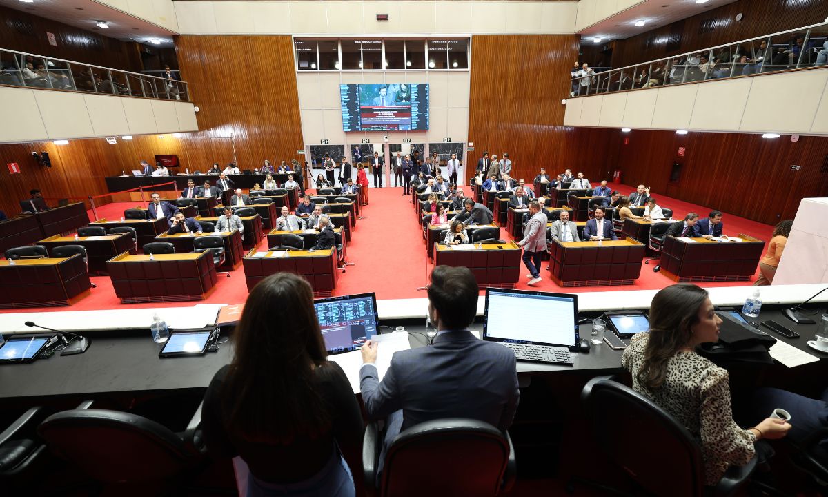 O plenário da Assembleia de Minas