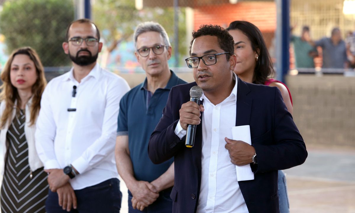 O secretário Igor Alvarenga e o governador Romeu Zema