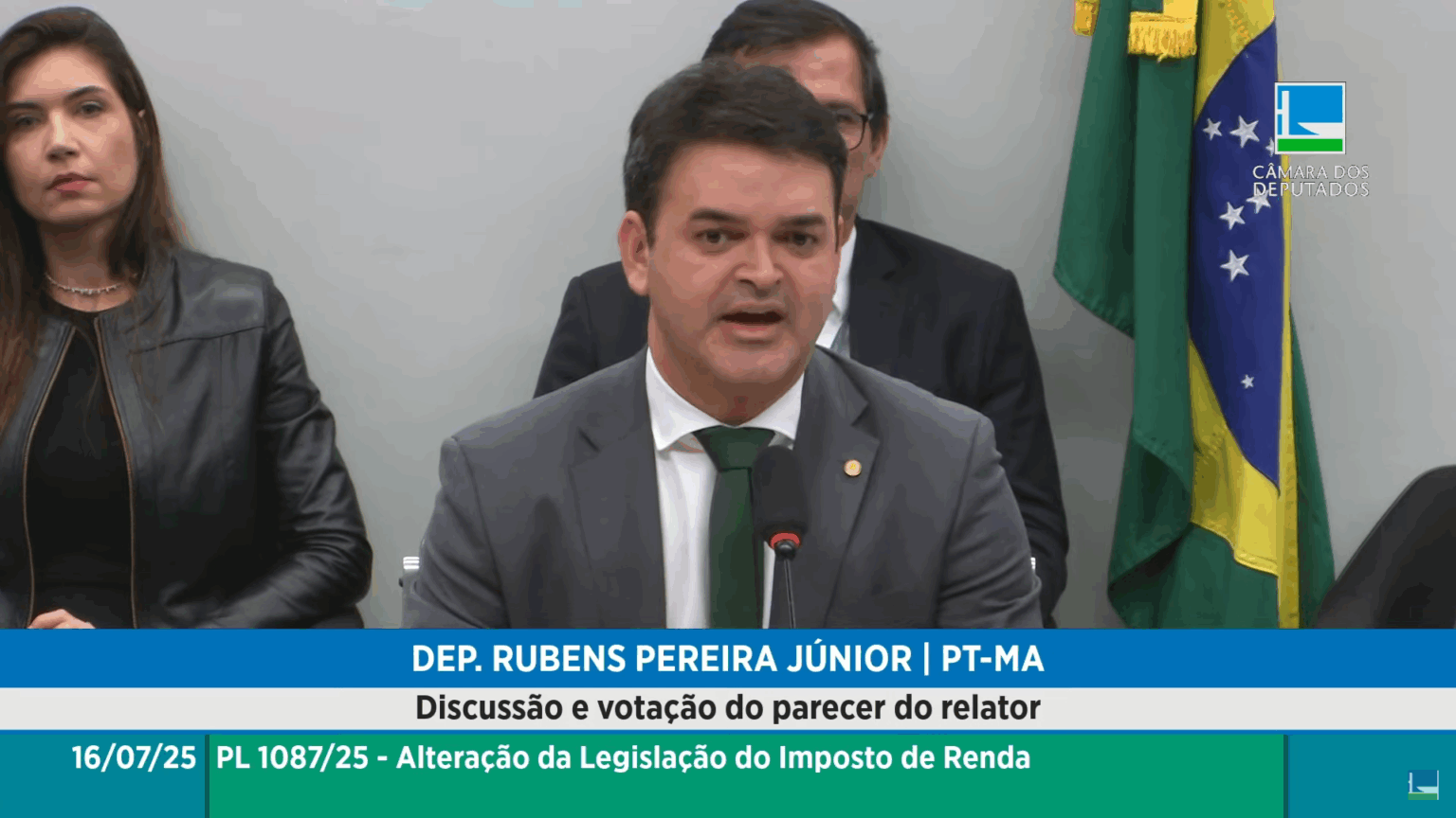 Rubens Pereira na comissão do IR