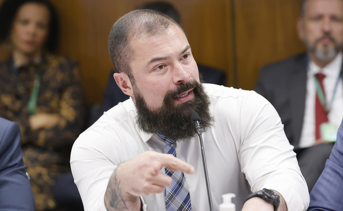 Delegado Paulo Bilynskyj (PL-SP) em reunião de líderes