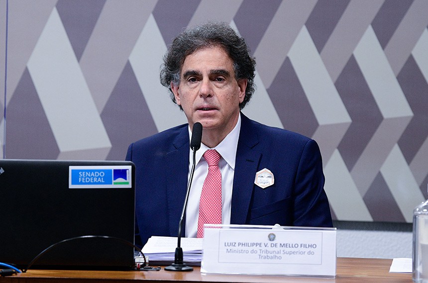 O presidente do TST, Luiz Philippe Vieira de Mello Filho.