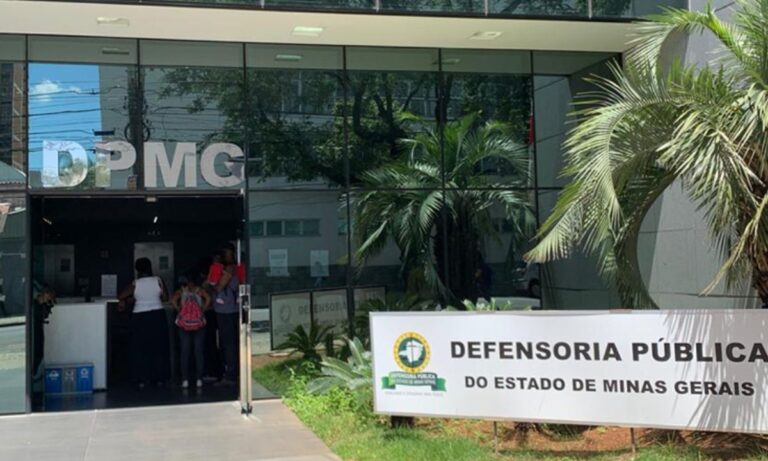 A sede da Defensoria Pública de Minas