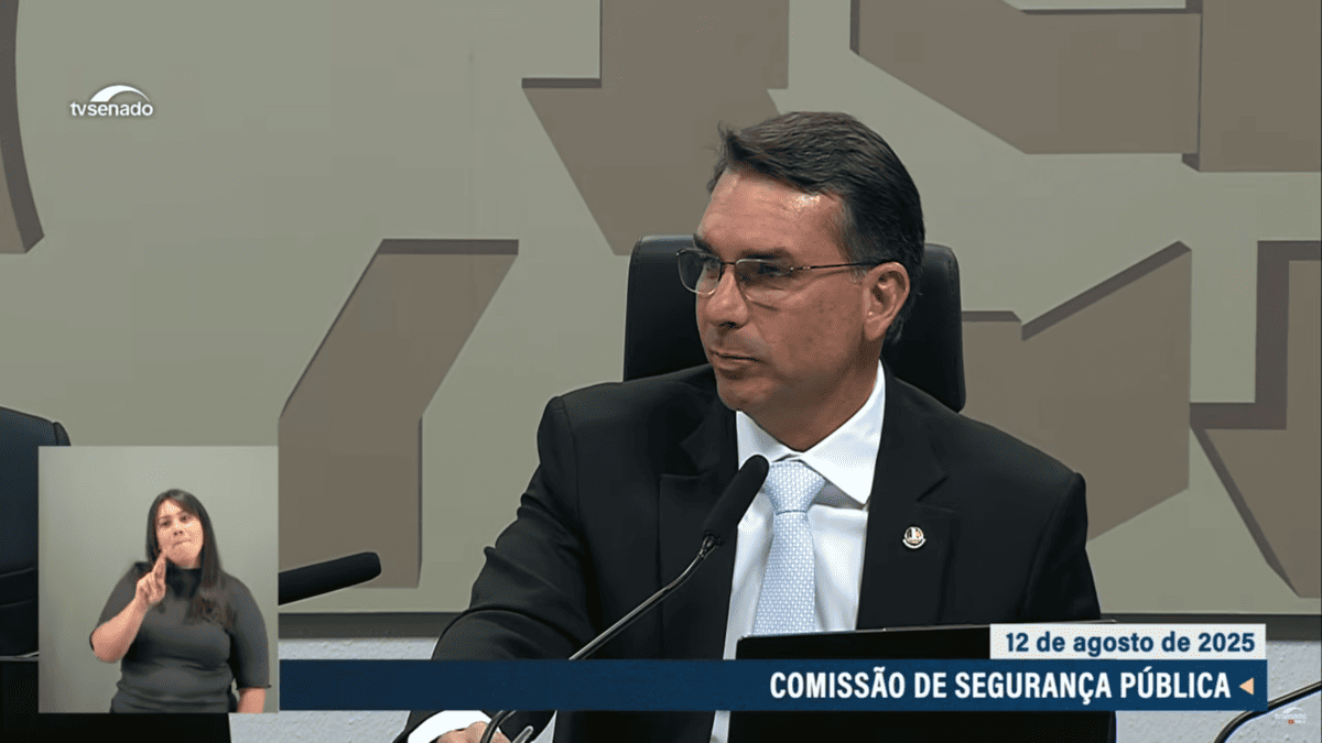 Flávio Bolsonaro na Comissão de Segurança Pública