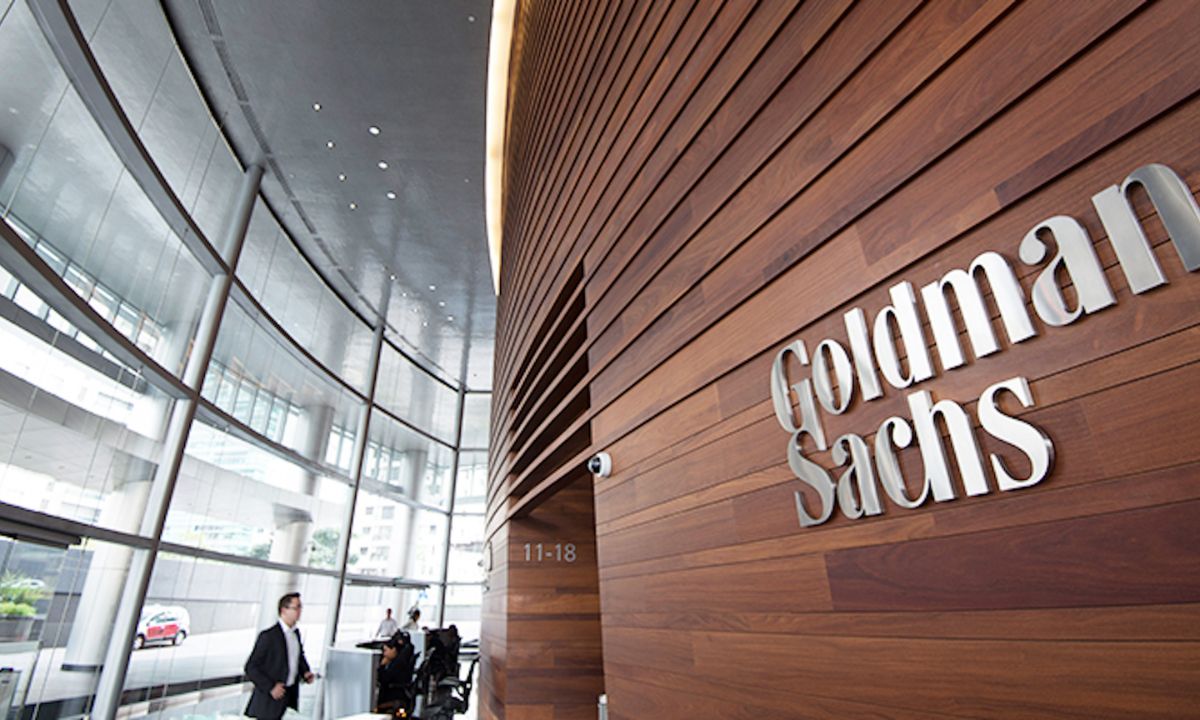 Foto mostra fachada do Goldman Sachs