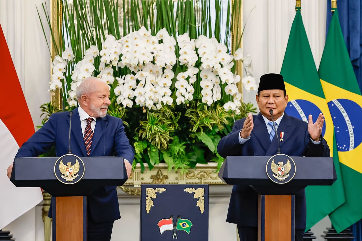 Lula e Prabowo Subianto