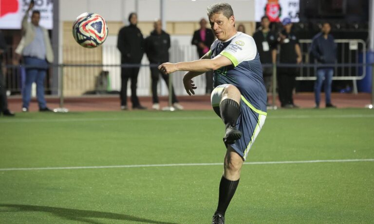 O governador de São Paulo, Tarcísio de Freitas.