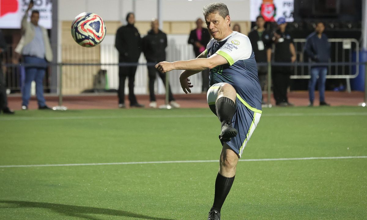 O governador de São Paulo, Tarcísio de Freitas.