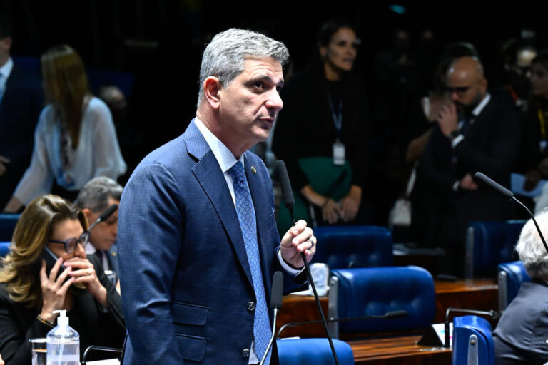 Rogério Carvalho no plenário do Senado