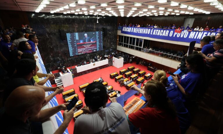 O plenário da Assembleia de Minas