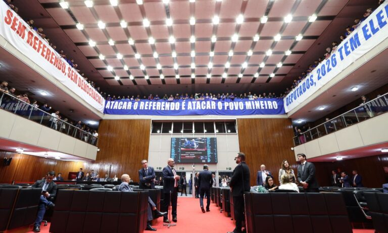 O plenário da Assembleia de Minas