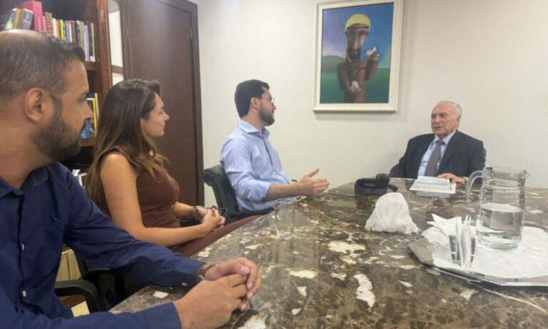 Michel Temer e Luís Eduardo Falcão